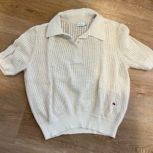 Classic Cream Short Sleeve Polo by [Brand]